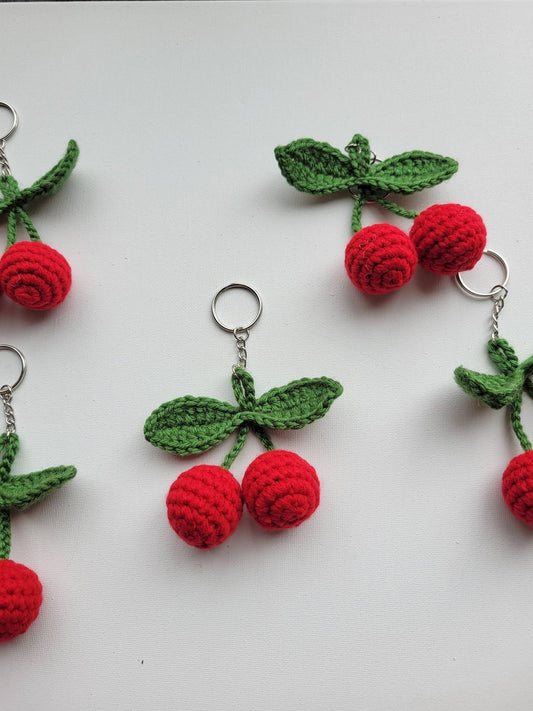 Crochet Cherry Charm